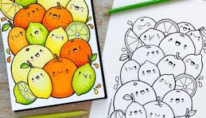 Choose your favorite coloring page and color it in bright colors. Kawaii Coffee Free Colouring Page Kate Hadfield Designs