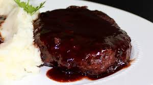 Divide the mixture into equal parts to form four patties. Hamburger Steaks In Red Wine Sauce With Michael S Home Cooking Youtube