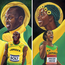 They knew each other through the former jamaican sprinter asafa powell, during training. Kavion S Art Usainbolt Shellyanfraser Deidralovelace