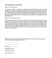 Download 10 Artist Management Contract Templates To Download For