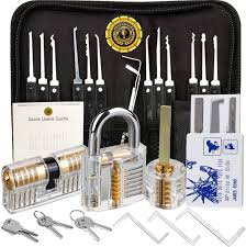34 pcs professional lock pick set tools