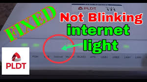 how i fix internet light not blinking