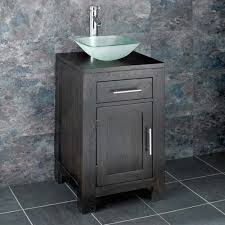 Door Bathroom Unit Frosted Glass Bowl