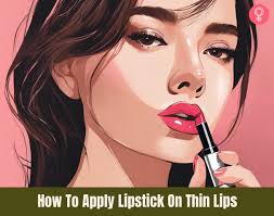 how to apply lipstick on slimmer lips