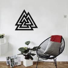 Metal Wall Decor Triangular Wall Art