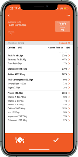 nutrition calculator app
