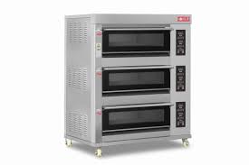 deck 6 tray electric oven large glass