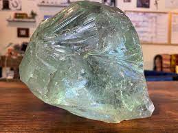 Aqua Slag Glass