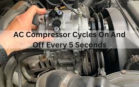 ac compressor cycles on and off every 5