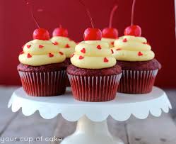 The red velvet mix makes them as visually striking as they are delicious. Red Velvet Cake Batter Cupcakes Your Cup Of Cake