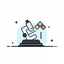 Microscope Science Lab Medical Business Logo Template Flat C