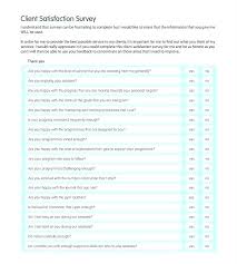 Customer Satisfaction Survey Template Doc Report New