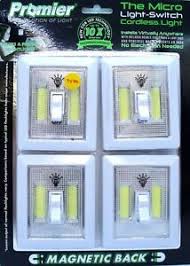 Promier Micro Cob Led Wireless Light Under Cabinet Rv Kitchen Night Light 4 Pack 811446021852 Ebay