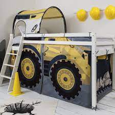 Extendable beds keep up with growing kids. Digger Design Cabin Bed With Ladder Tent Noa Nani