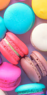 food macaron phone wallpaper sweets