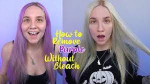 how to remove pink purple hair dye