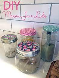 diy coordinating mason jar lids wear
