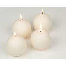 kridha white floating ball candle