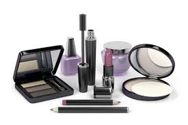 makeup and cosmetic set stock photo by