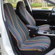 10pc Stripe Colorful Seat Cover Baja