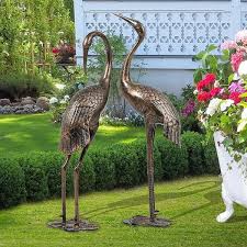 Garden Statue Sandhill Crane Sculpture