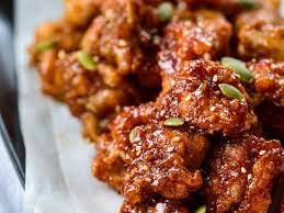 dakgangjeong sweet crispy korean fried