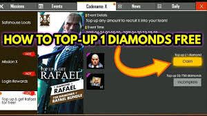 Dipercaya oleh para pemain game oleh karena itu, ayo belanja di shopee sekarang! How To Topup 1 Diamonds In Free Fire How To Claim Rafael Character Free Youtube