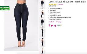 Fashion Nova High Waisted Jeans Size Chart The Best Style