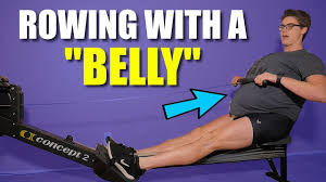 how to row with a big belly this works