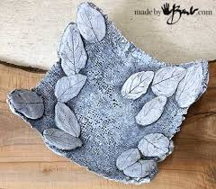 Make Concrete Projects With Leaves