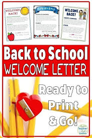Teacher Welcome Back Letter Kadil Carpentersdaughter Co