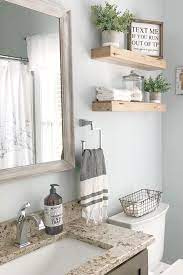 bathroom shelf decor floating shelves