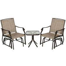 Outsunny 3 Piece Outdoor Glider Chair