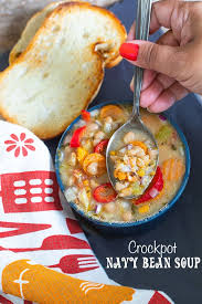 navy bean soup slow cooker