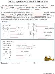 Solving Equations With Variables On