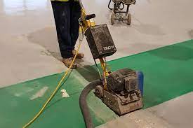 concrete scabbling floor preparation