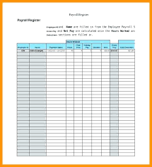 Employee Payroll Record Template