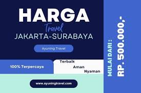 travel jakarta surabaya harga terkini