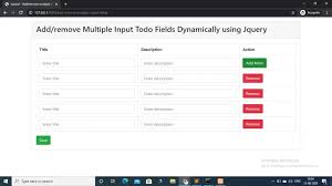 remove input fields using jquery