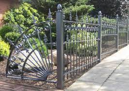 iron fence panels metal garden fencing