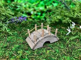 Micro Miniature Wooden Bridge Fairy