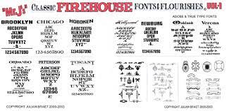 clic firehouse fonts flourishes