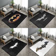 batman logo area rug living room