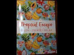 Keep track of appointments, meetings, shopping lists, project timeline, birthdays, and more. Tropical Escape Coloring Book By Crownjewlz Youtube