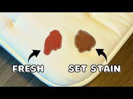remove blood stains from a mattress