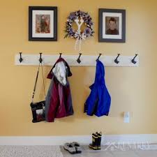 This images wall mounted symbol coat rack desu design present you some ideas. Diy Coat Rack An Easy Wall Mounted Idea With Hooks