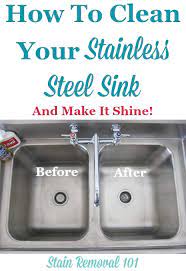 how to clean stainless steel sink tips