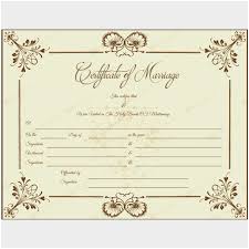 Printable Marriage Certificate Template Prettier Marriage