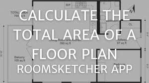 calculate total area roomsketcher