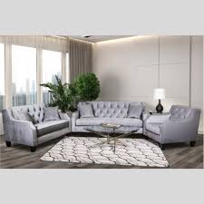 tufted sofa in grey